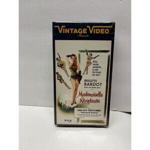 Madamoiselle Striptease 1956 VHS Brigitte Bardot Sexy Romantic Comedy NEW